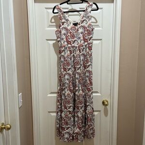 Rachel Zoe Paisley Boho Size 2 Maxi Tiered Sundress